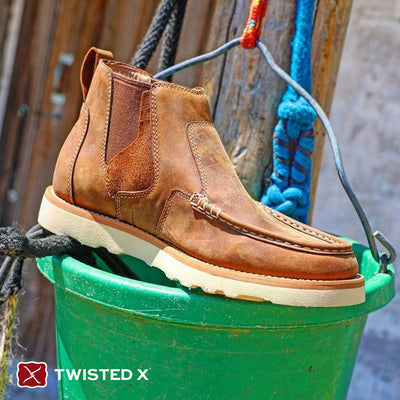 Twisted X Men's Casual Shoes 14 Oiled Saddle