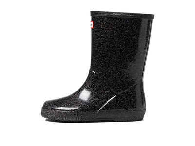 Hunter Little Kids First Classic Starcloud Rain Boot, Black Multi, 8