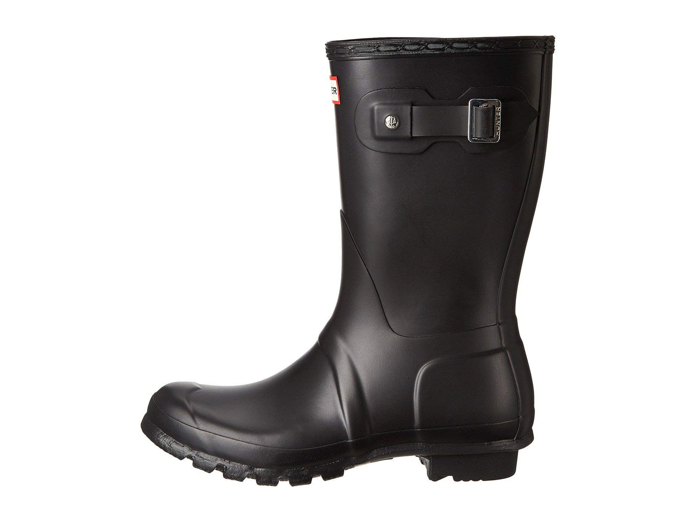 Hunter Women's Original Short Rain Boot,Black (Matte) Size 7