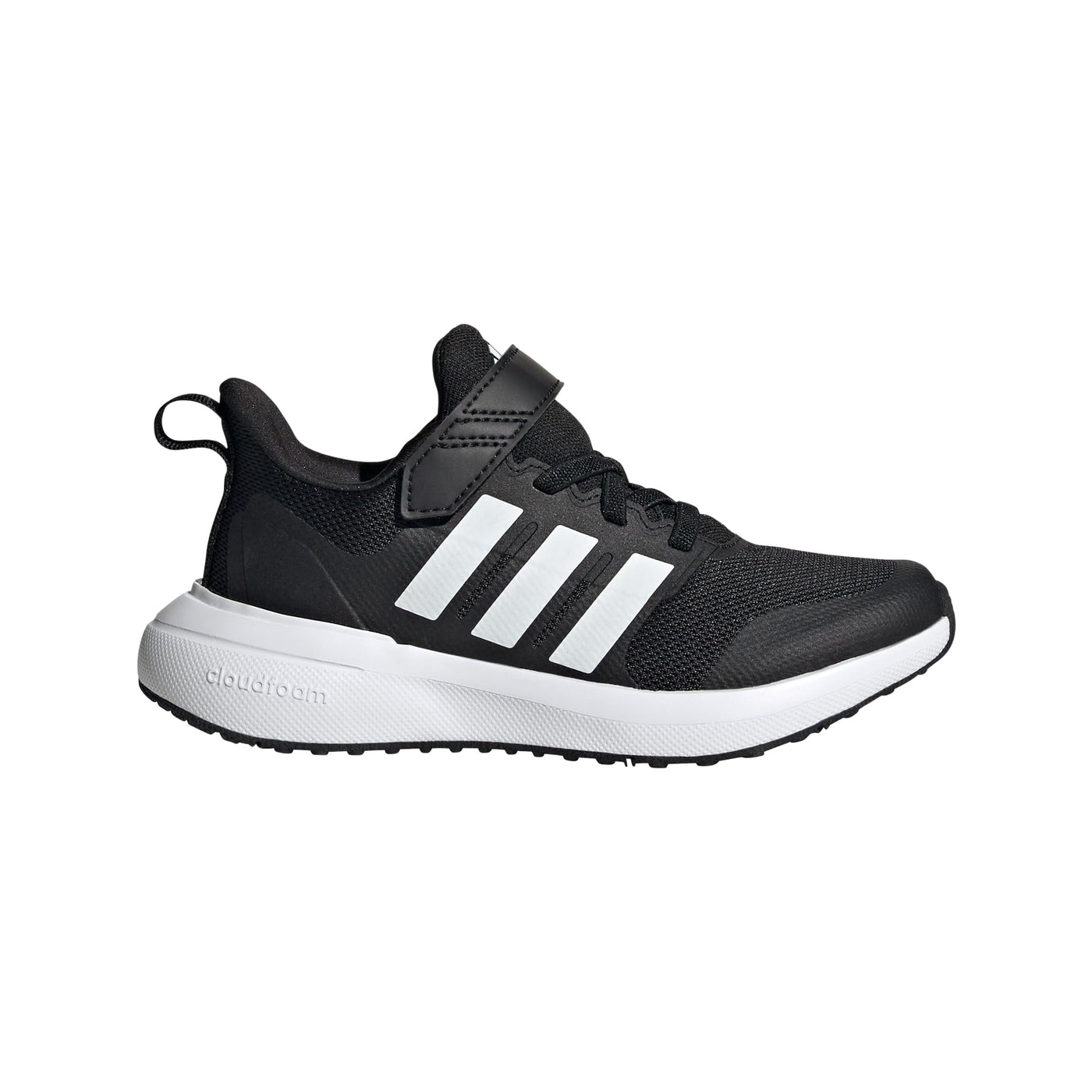 adidas Fortarun 2.0 Elastic Lace (Little Kid/Big Kid) Core Black/Footwear White/Core Black 2 Little Kid M