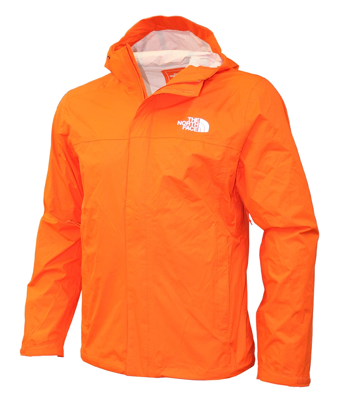 THE NORTH FACE Men's Venture 2 Dryvent Waterproof Hooded Rain Shell Jacket (XX-Large, Red Orange)