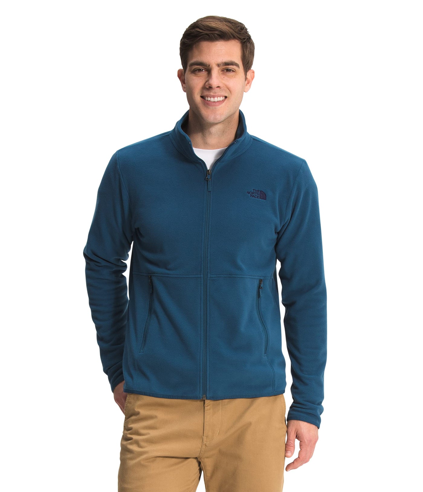 THE NORTH FACE Men's TKA Glacier Full Zip Jacket, Monterey Blue, X-Large