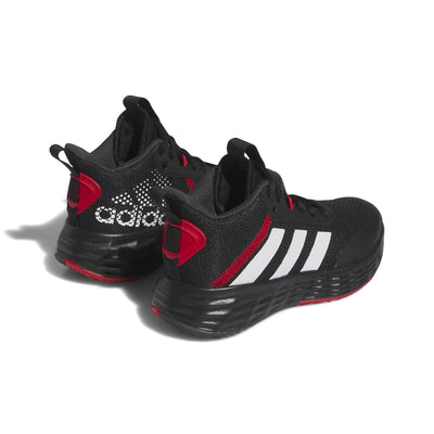 adidas Kids' Own the Game 2.0 Basketball Shoe 2.5 Little Kid Core Black/White/Vivid Red