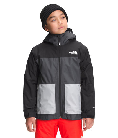 THE NORTH FACE Boys' Freedom Triclimate Insulated Jacket and Waterproof Shell, Asphalt Grey, X-Large