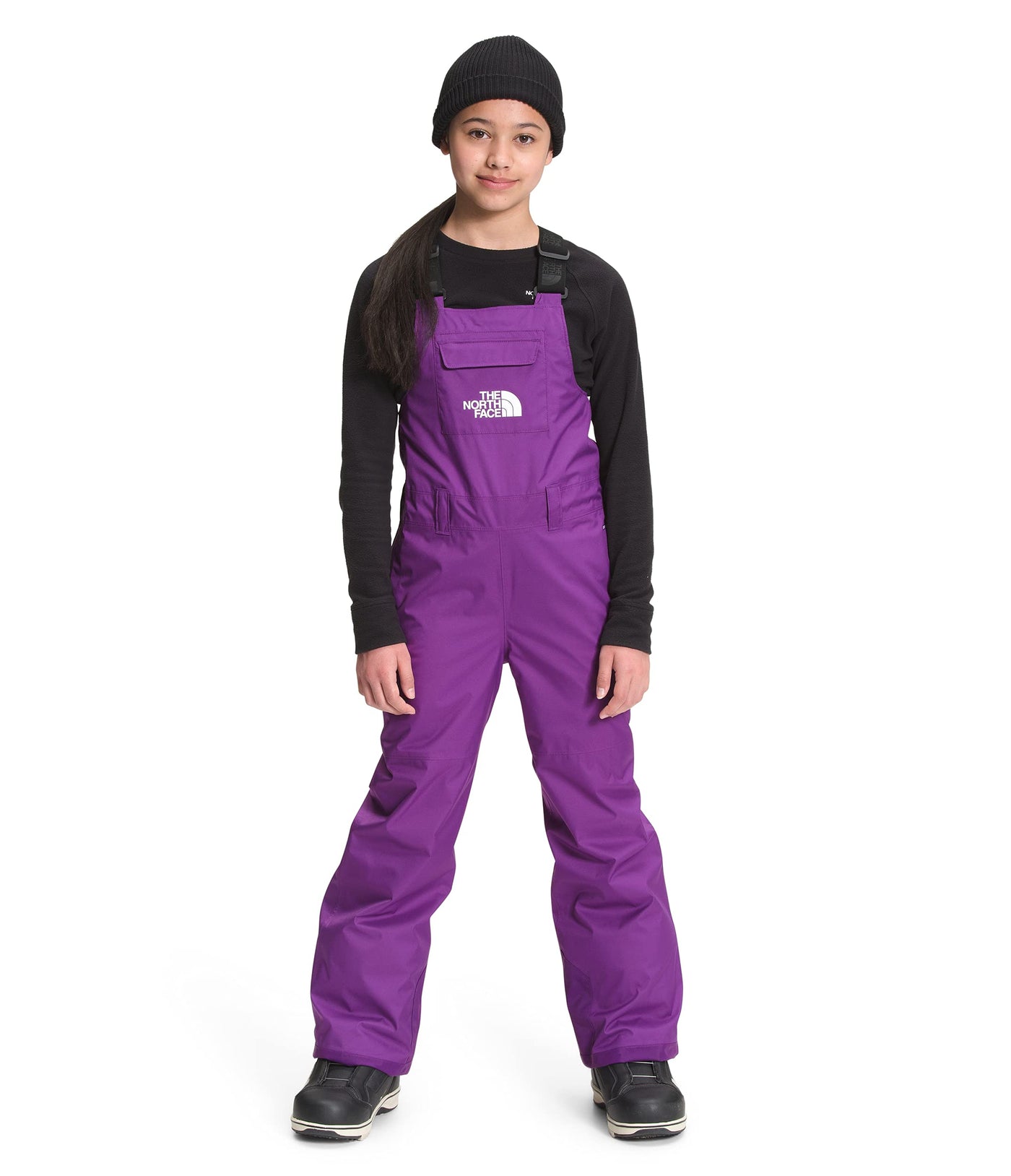 THE NORTH FACE Youth Freedom Insulated Bib, Gravity Purple, XL