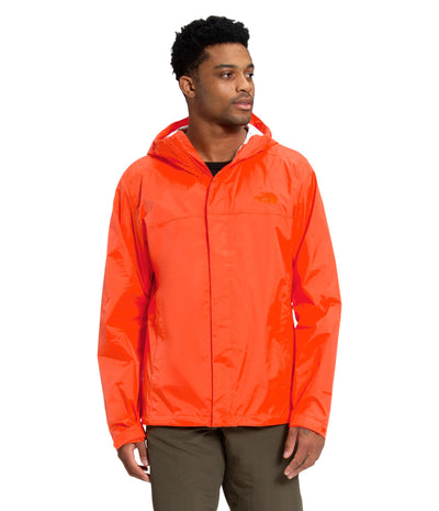 THE NORTH FACE Men’s Venture 2 Waterproof Hooded Rain Jacket, Flame, X-Large