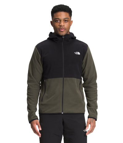 The North Face Men's TKA Glacier Full Zip Hoodie, New Taupe Green/TNF Black, L