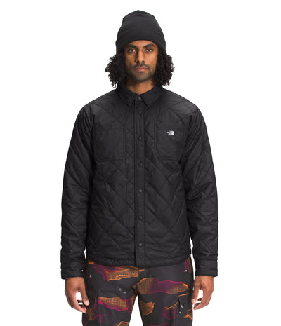 THE NORTH FACE Men's Fort Point Insulated Flannel Ski Jacket, TNF Black/Roxbury Pink Plaid, X-Large