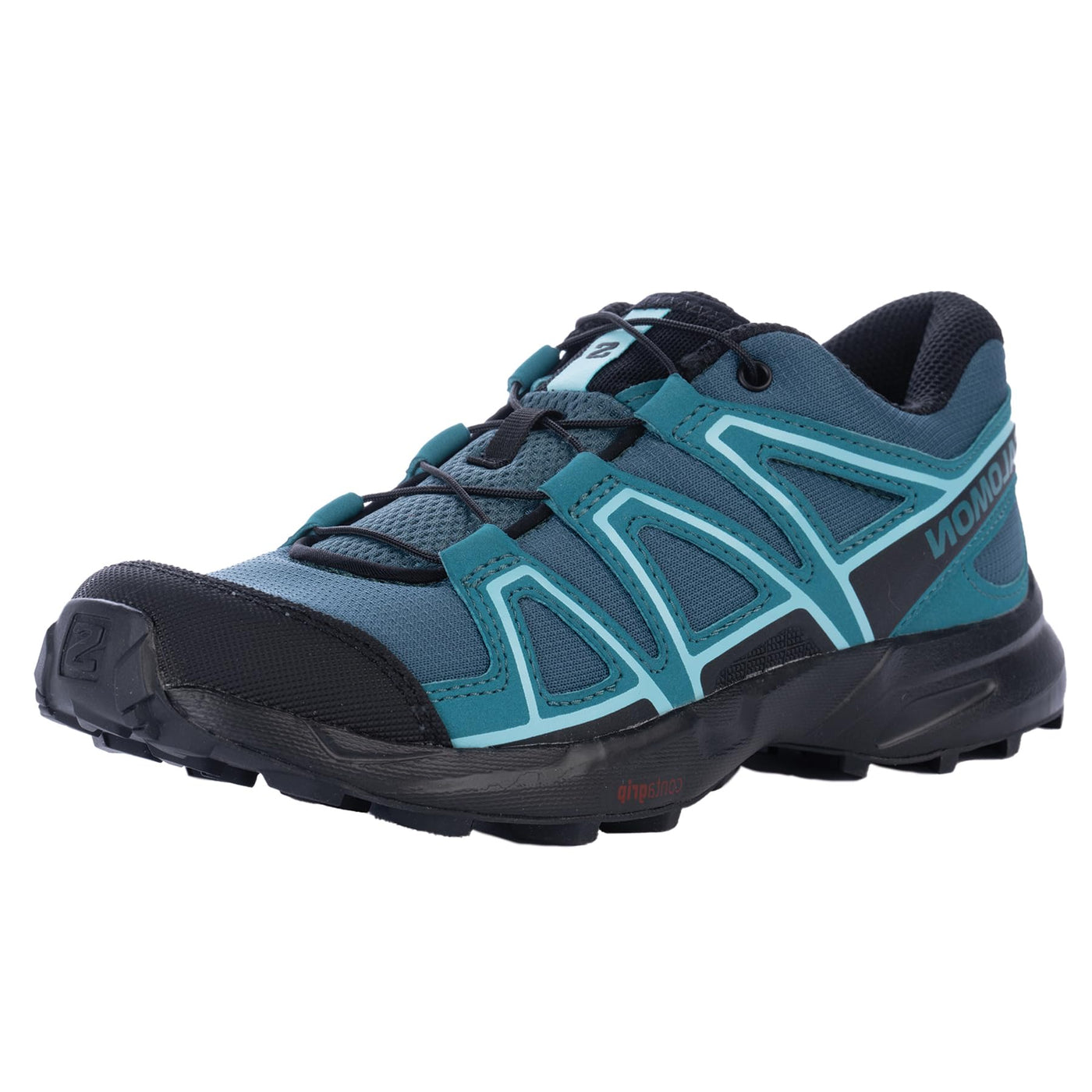 Salomon Junior SPEEDCROSS Outdoor Shoes for Kids, Stargazer / Black / Harbor Blue, 6