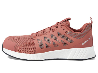 Reebok Women's Fusion Flexweave Safety Toe Athletic Work Shoe Industrial & Construction 8.5 Rust
