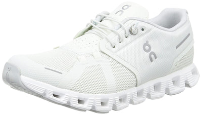 On Men's Cloud 5 Sneakers, Ice/White, 8