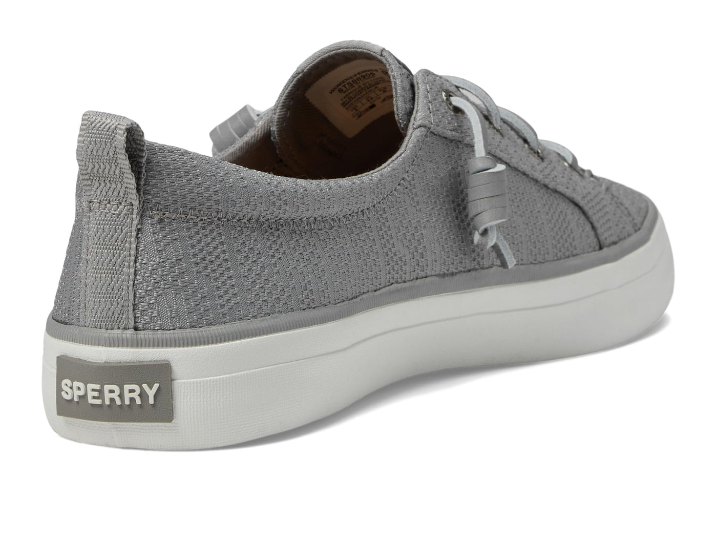 Sperry Women's Crest Vibe Seasonal Sneaker, Grey, 10