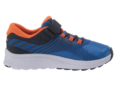 Saucony Boy's S-Velocer A/C (Little Kid/Big Kid) 2 Little Kid Blue/Orange