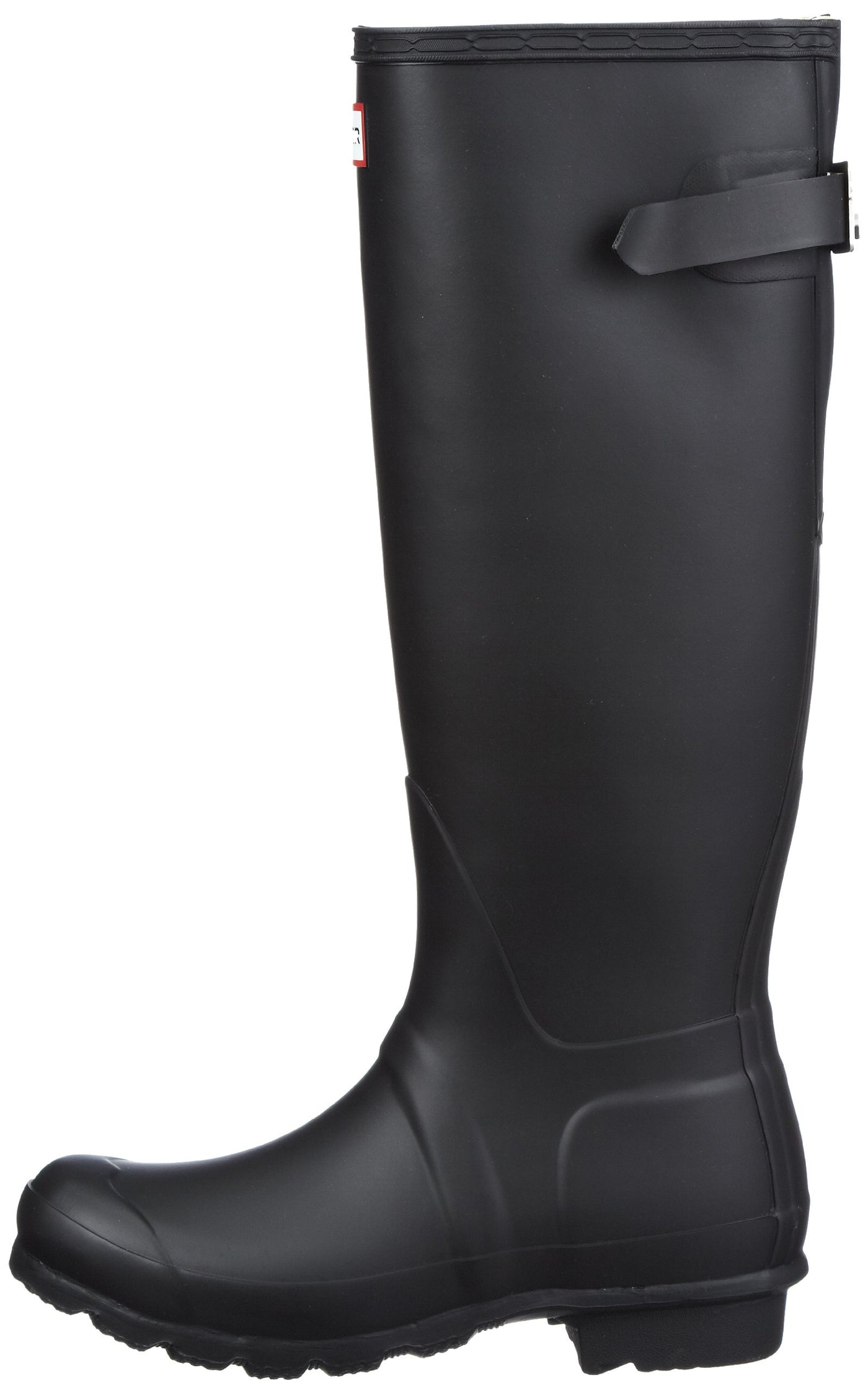 Women's Hunter Boots Original Adjustable Back Snow Rain Water Boots Unisex - Black - 5-35/36