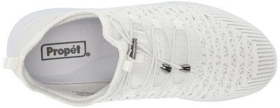 Propét Women's Travelbound Sneaker 9 Wide White Daisy