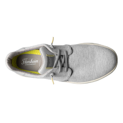 Florsheim Men's, Crossover Lace Slip-On Sneaker 11.5 Light Gray Canvas