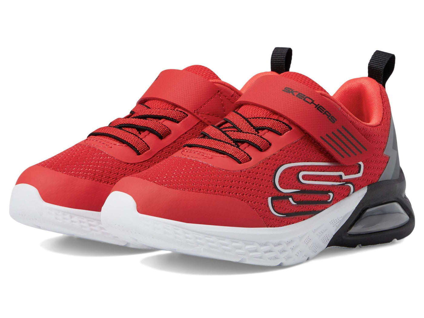 Skechers Microspec Max II 403930L Boys' Toddler-Youth Sneaker 2 Little Kid Red/Black