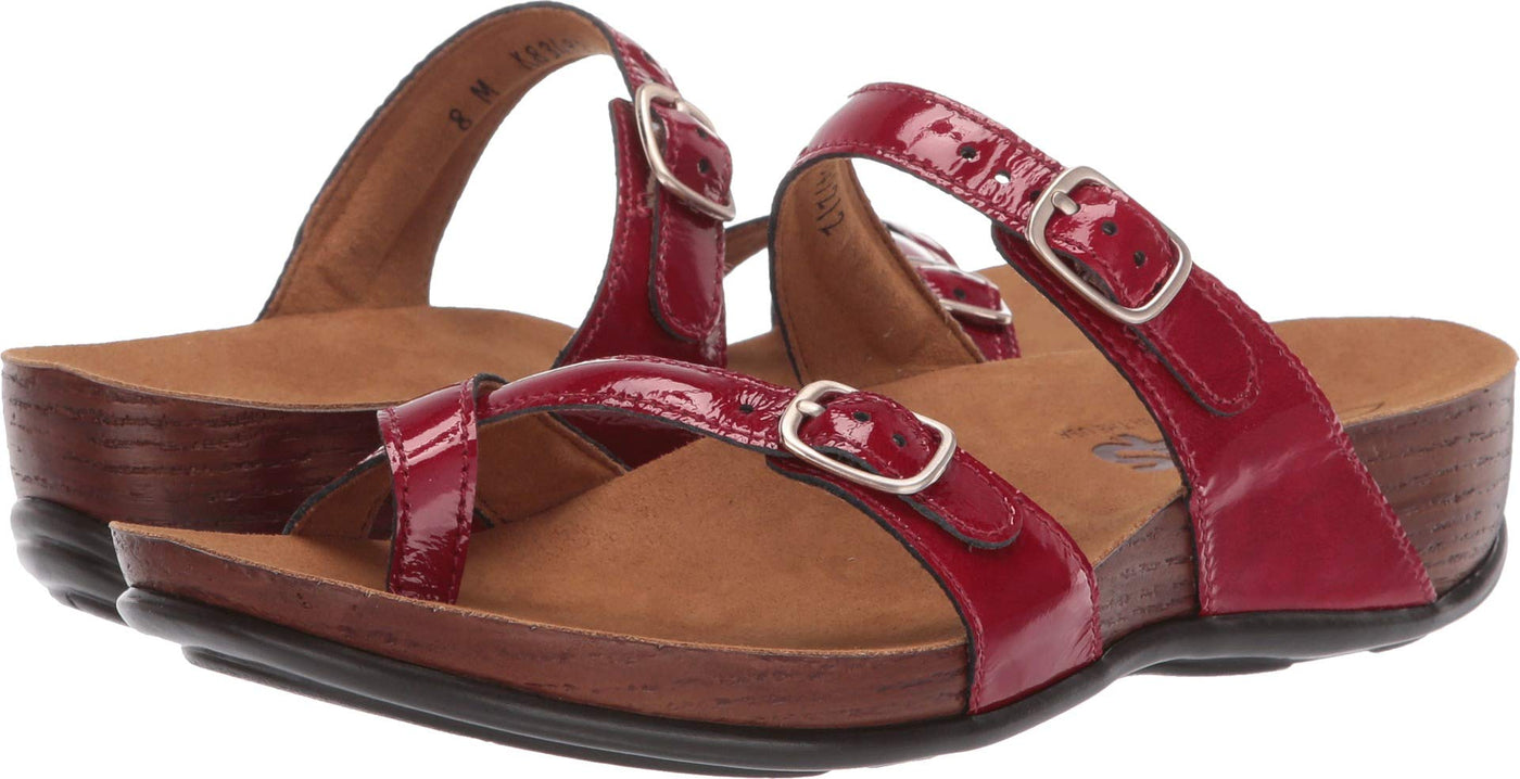 SAS Jett Adjustable Toe Loop Slide Sandal 9.5 Lipstick