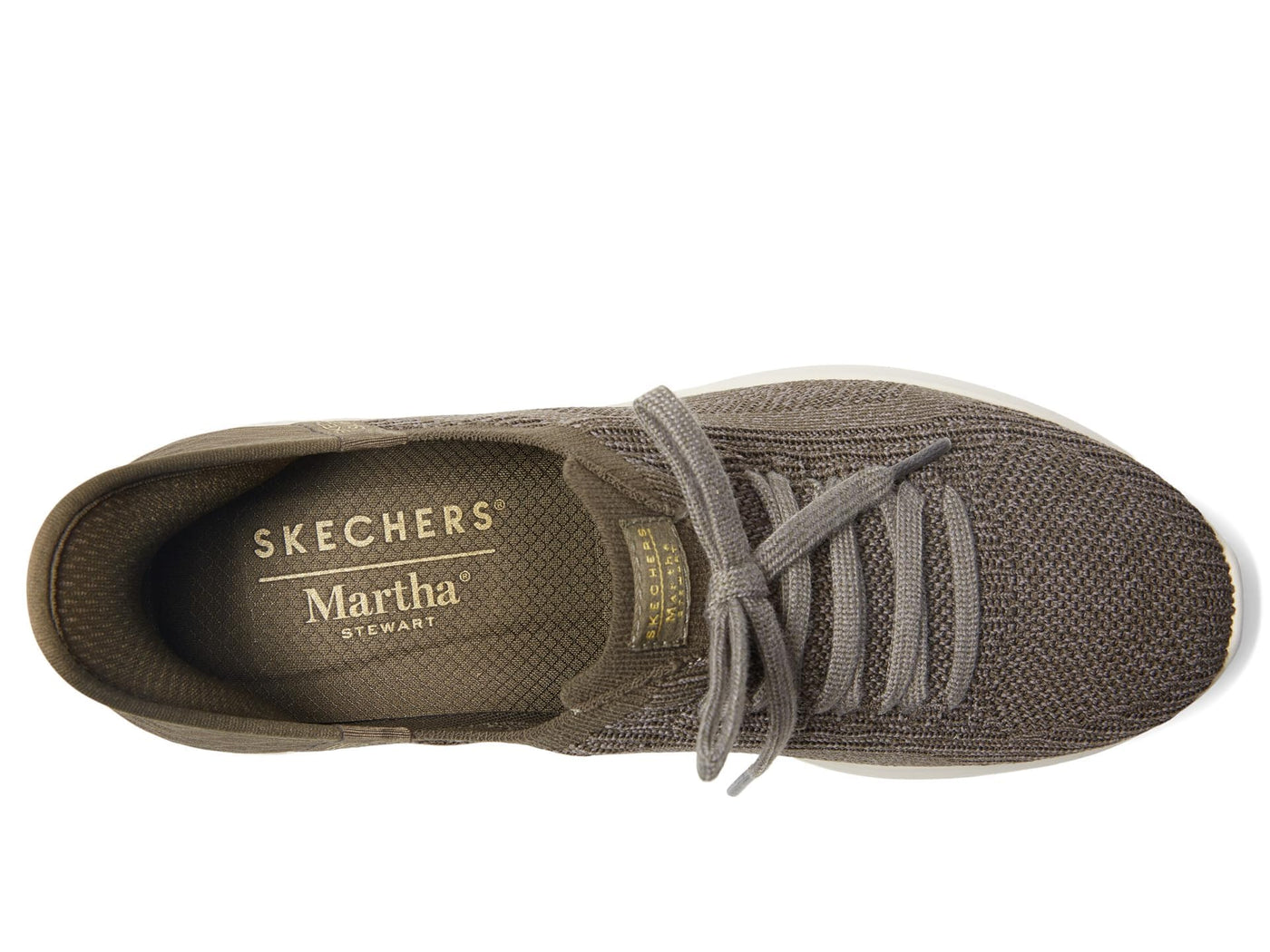 Skechers Women's Martha Stewart Ultra Flex 3.0 Slip-ins-Daylight Sneaker, Olive, 6