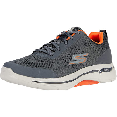 Skechers Men's, Gowalk Arch Fit Idyllic Sneaker 12 Charcoal/Orange