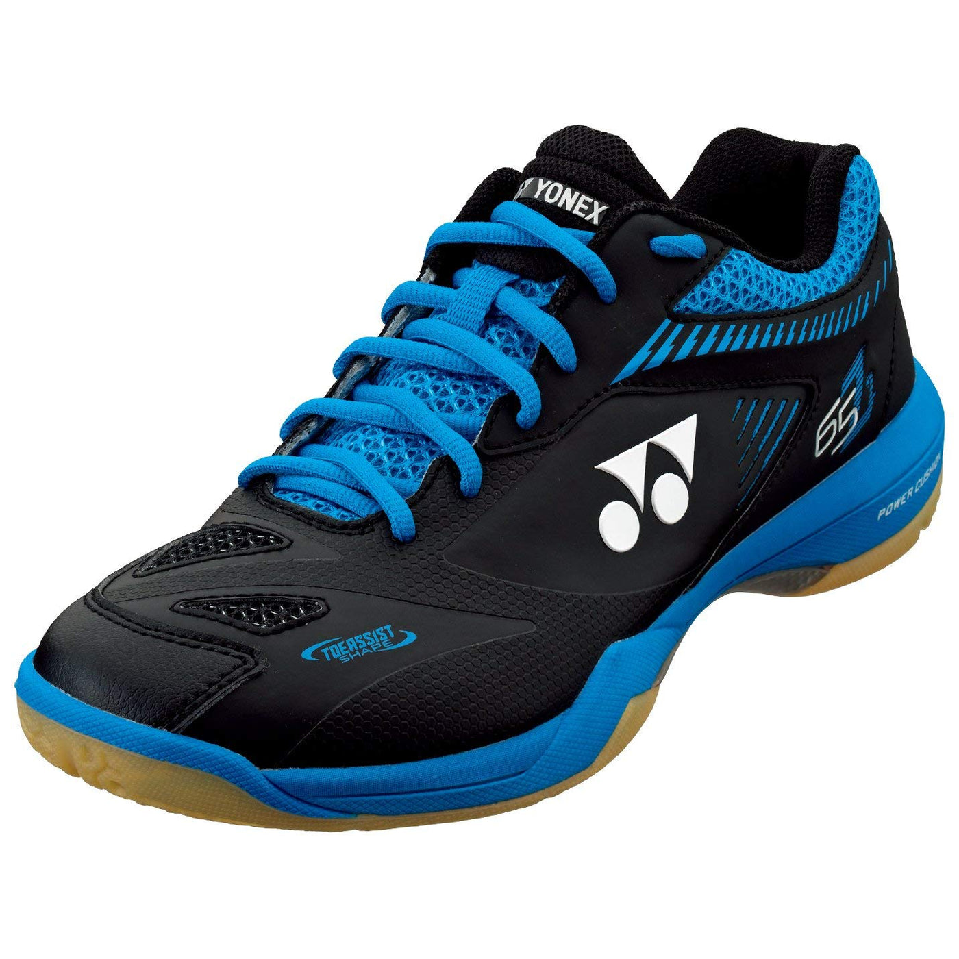 YONEX Power Cushion 65 Z2 Men's Indoor Court Shoe (Black/Blue) (11.5)