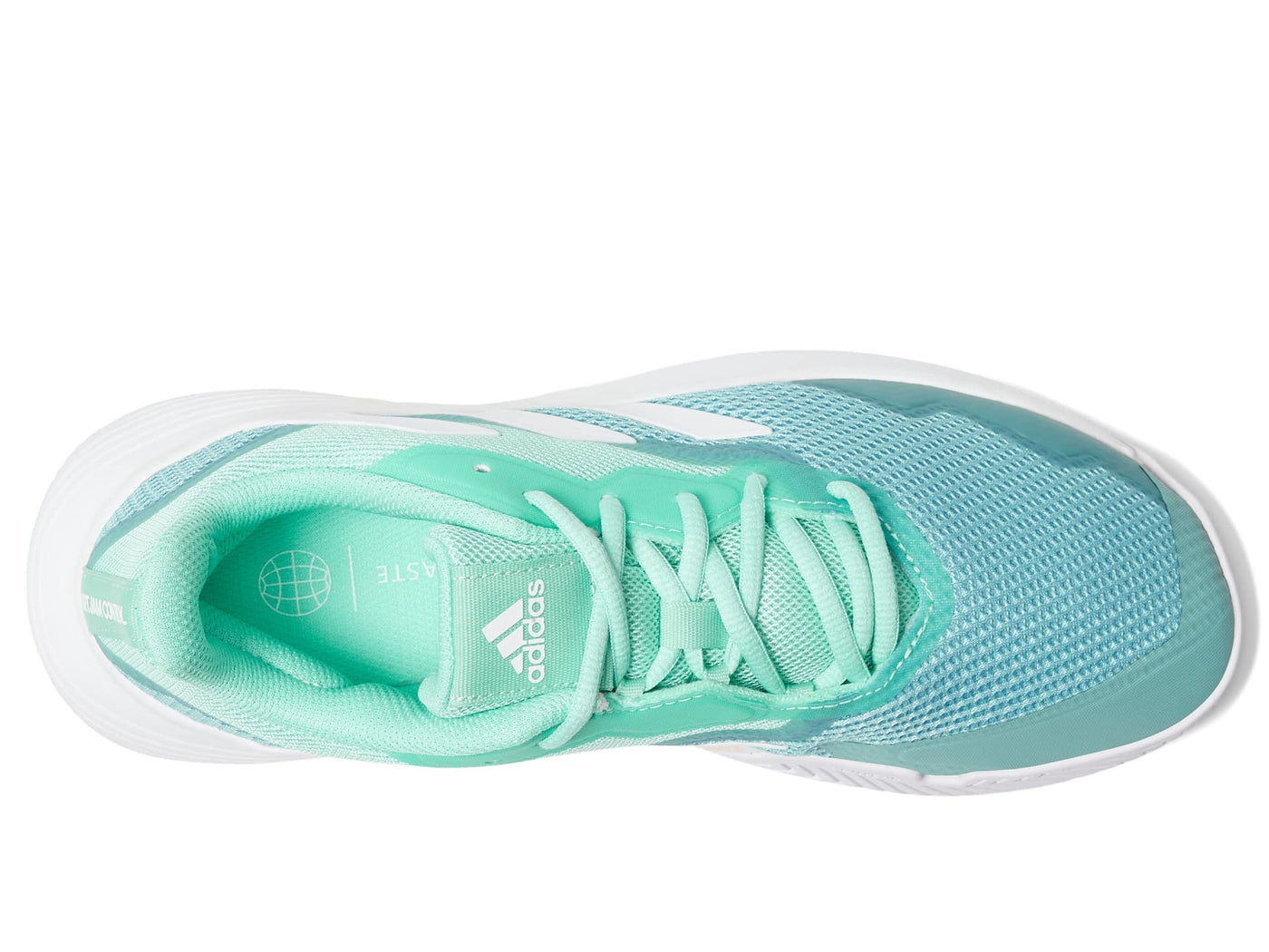 adidas Women's Courtjam Control Tennis Shoe 8 Easy Green/White/Mint Ton