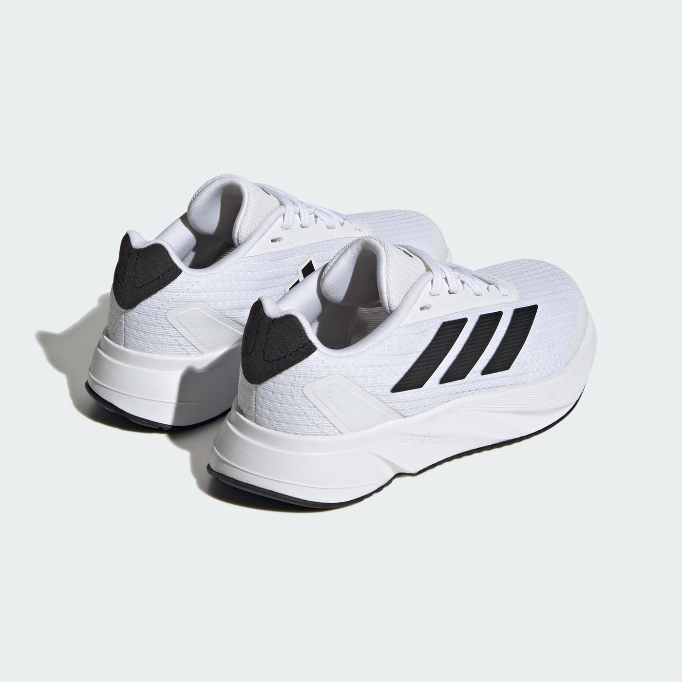 adidas Duramo SL Sneaker, White/Core Black/Grey, 10.5 US Unisex Little Kid