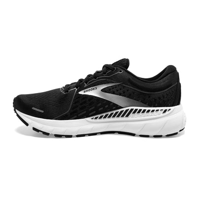 Brooks Women's Adrenaline GTS 21 Supportive Running Shoe - Black Pearl/White - 13 Wide