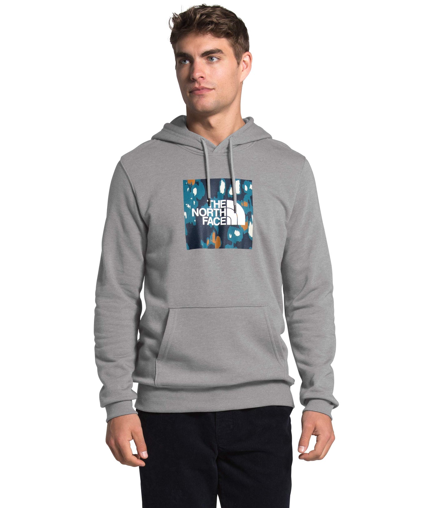 THE NORTH FACE Men's Boxed in Pullover Hoodie, TNF Medium Grey Heather 1, Small