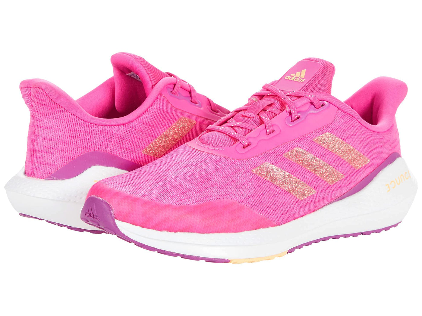 adidas Girl's EQ21 Run (Big Kid) Shock Pink/Acid Orange/Sonic Fuchsia 4.5 Big Kid M