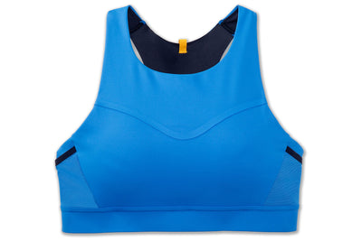 Brooks Women's 3 Pocket Sports Bra for Running, Workouts & Sports - Blue Bolt - 32 A/B