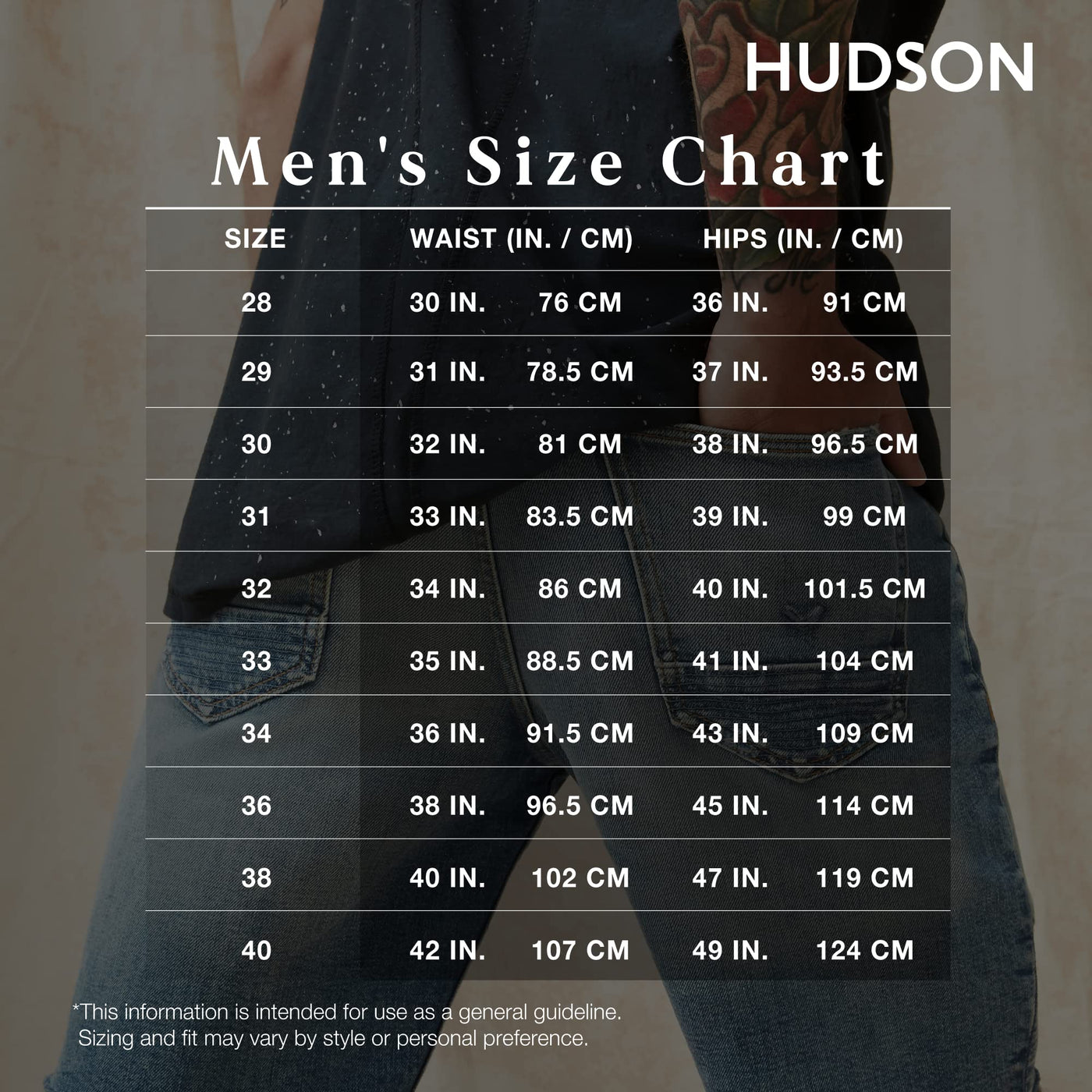 HUDSON Men's Blake Slim Straight Leg Jean, Unseen, 32W x 34L