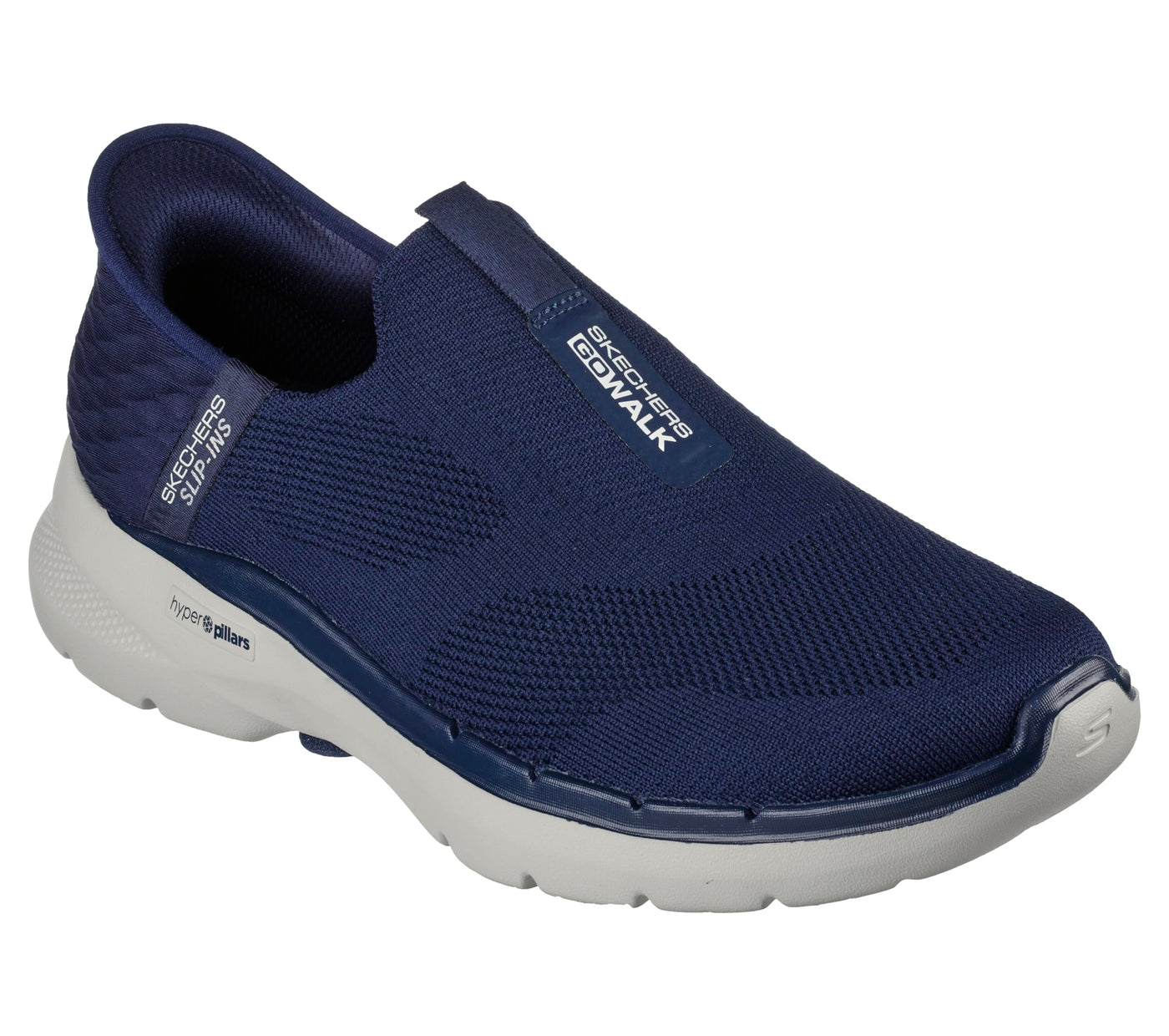 Skechers Men's Gowalk 6 Slip-Ins-Athletic Slip-On Walking Shoes | Casual Sneakers with Memory Foam, Navy, 10 X-Wide