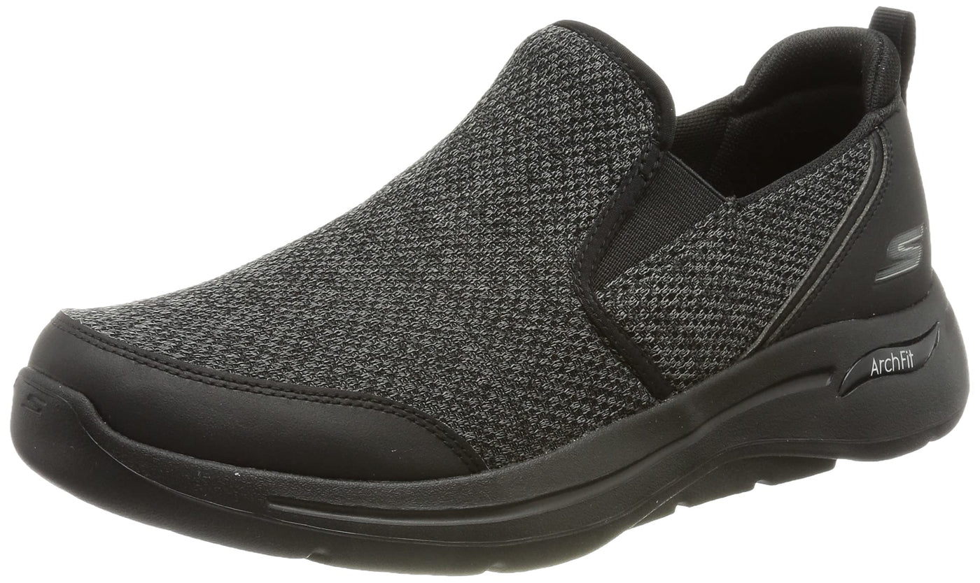 Skechers Men's Go Walk Arch Fit Goodman Sneaker 7.5 Black Textile