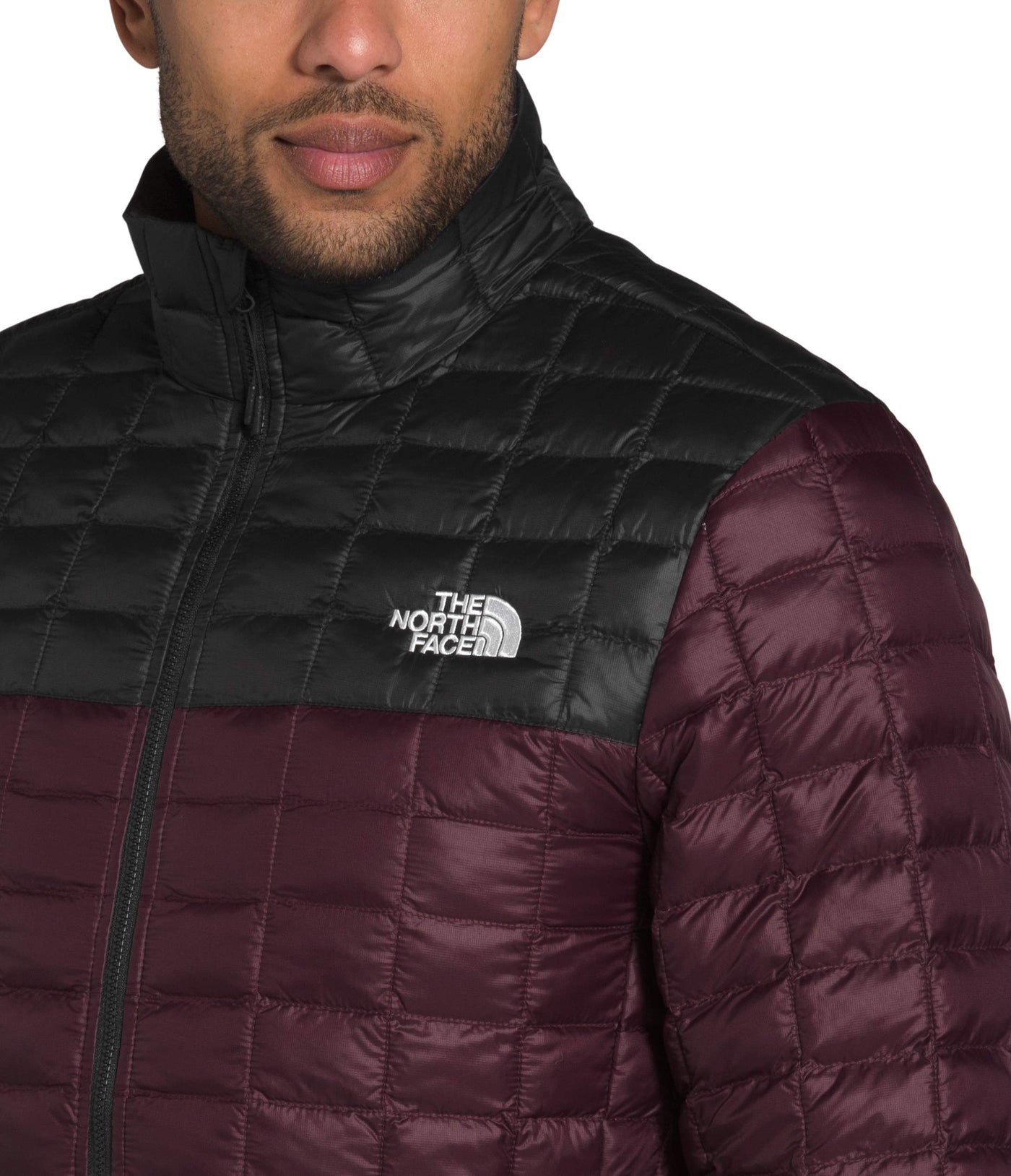 THE NORTH FACE Men’s Thermoball Eco Insulated Jacket - Fall or Winter Coat, TNF Black Matte/Root Brown Matte, L