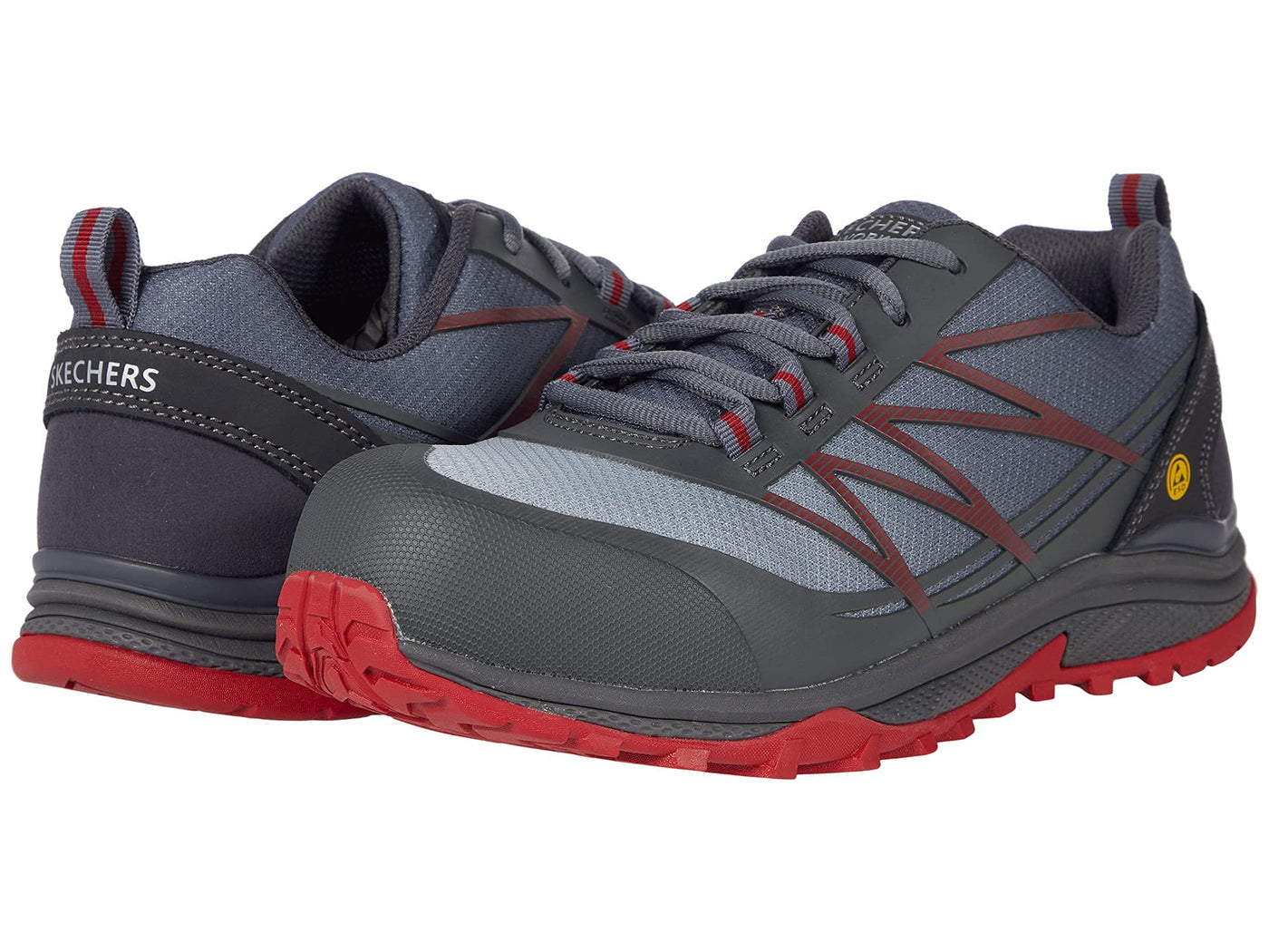 Skechers Puxal ESD Composite Toe Gray/Red 11 D (M)