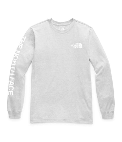 THE NORTH FACE Men's TNF Sleeve Hit Long Sleeve Tee, TNF Light Grey Heather, XX-Large