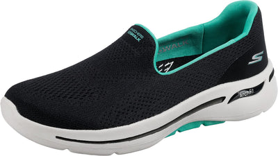 Skechers Go Walk Arch Fit - Imagined Black/Turquoise 7 B (M)