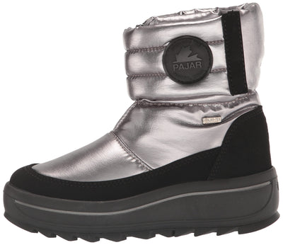 PAJAR Women's Outdoor Winter Casual Water-Resistant Seam-Sealed Upper Ankle Tarina Boots 9-9.5 Charcoal Stellare Flash