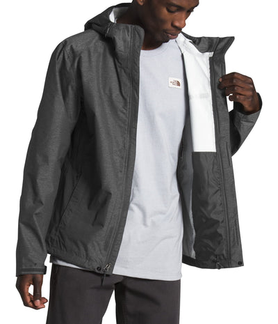 THE NORTH FACE Men’s Venture 2 Waterproof Hooded Rain Jacket (Standard and Big & Tall Size), TNF Dark Grey Heather/TNF Dark Grey Heather/TNF Black, X-Large