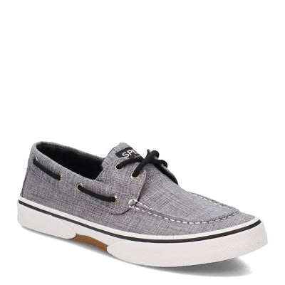 Sperry Men's Halyard 2-Eye Boat Shoe, Grey, 12 Wide