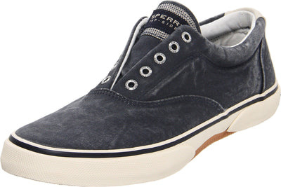 Sperry Halyard Laceless Salt Washed Navy 10