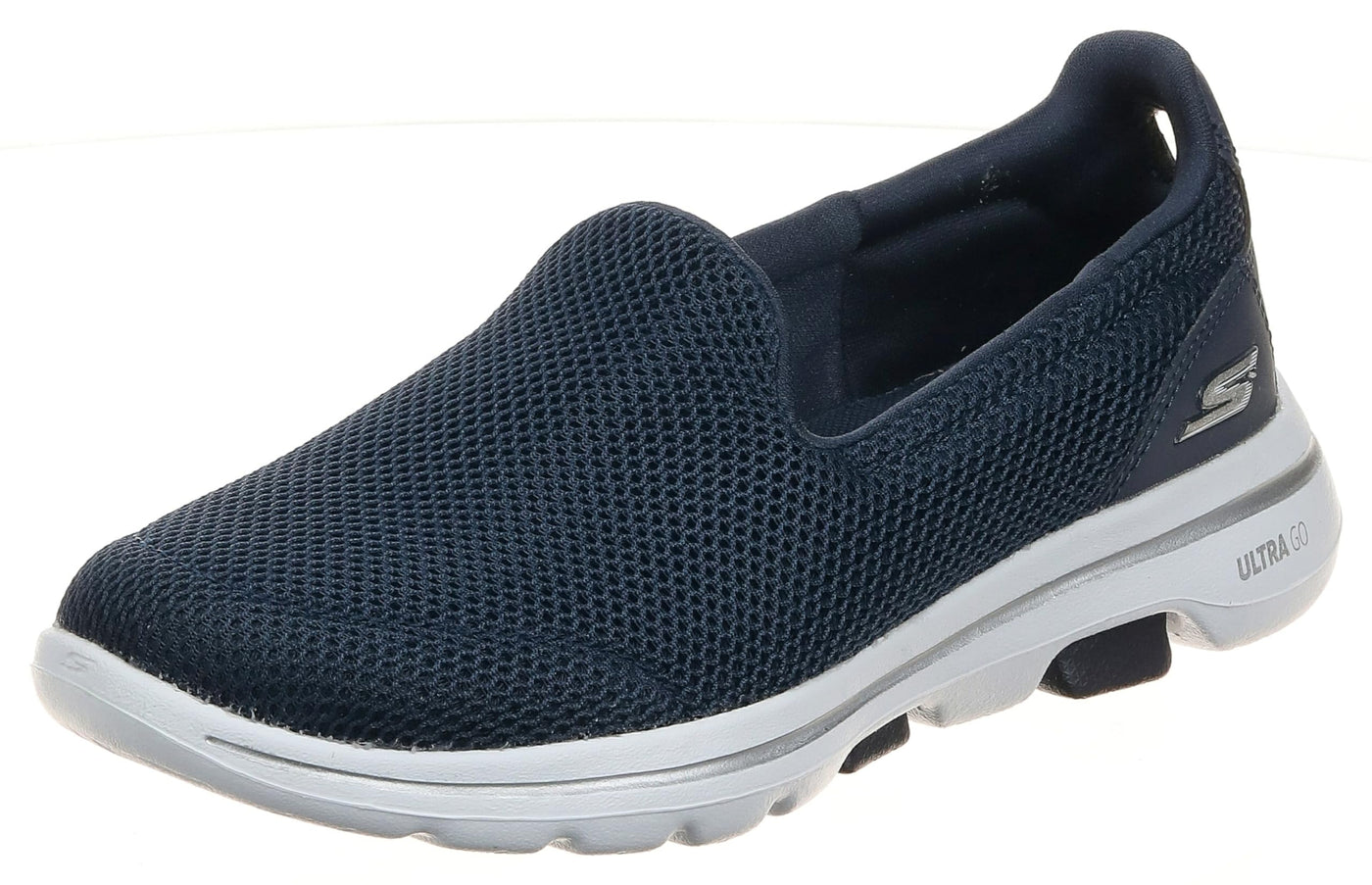 Skechers Women's Go Walk 5 Sneaker, Navy/White, 9