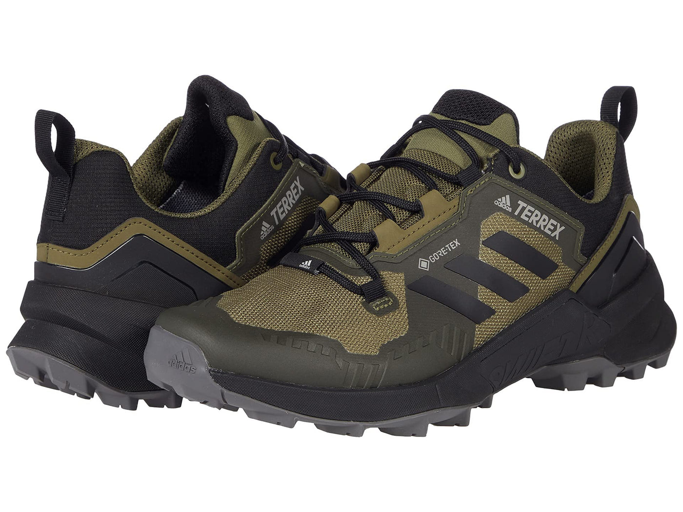 adidas Terrex Swift R3 Gore-TEX® Hiking Shoes Focus Olive/Core Black/Grey Five 15 D (M)