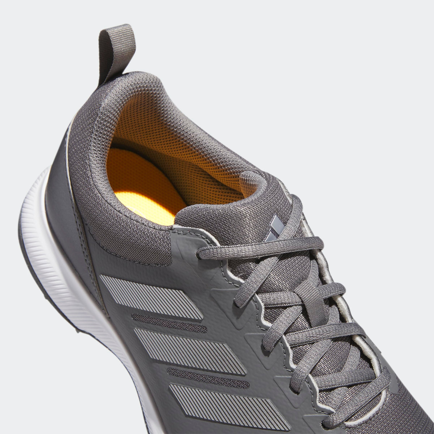 adidas Men's Tech Response Spikeless 3.0 Golf Shoes, Grey Four/Silver Metallic/Solar Gold, 13 Wide