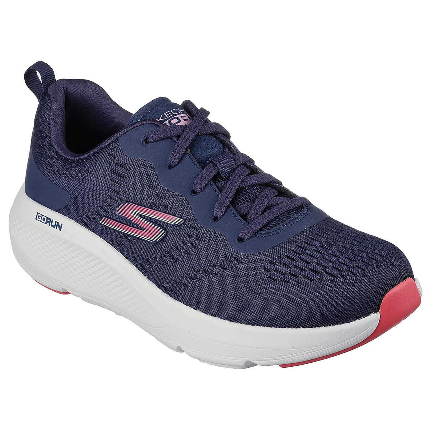 Skechers Women's Go Run Elevate Mesh Lace-up Sneaker, Navy, 7