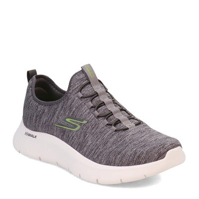 Skechers Men's Go Walk Flex - Ultra Slip-On Casual Walking Sneaker 8.5 Gray/Lime