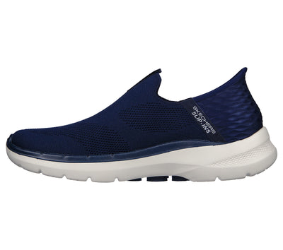 Skechers Men's Gowalk 6 Slip-Ins-Athletic Slip-On Walking Shoes | Casual Sneakers with Memory Foam, Navy, 10 X-Wide