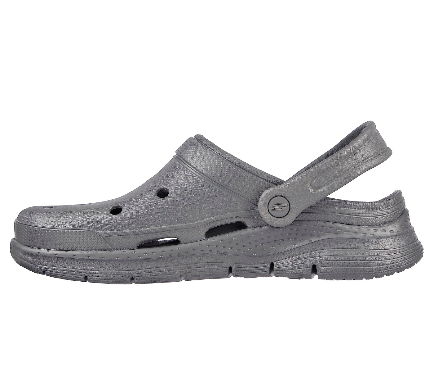 Skechers Men's Foamies Arch Fit-Valiant Clog, Charcoal, 8