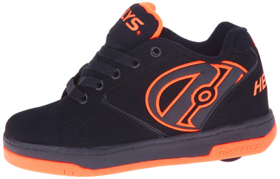 Heelys Kids Propel Skate Shoe, Black/Orange, 13 M US Little Kid